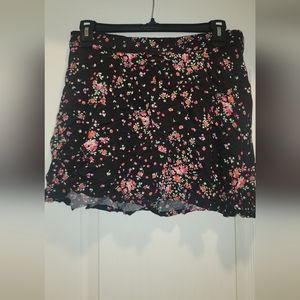 Bethany Mota floral mini skirt